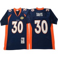 M&N Denver Broncos #30 Terrell Davis Navy 1997 Legacy Jersey