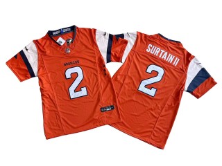 Denver Broncos #2 Pat Surtain II Orange Vapor F.U.S.E. Limited Jersey