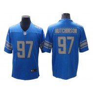 Detroit Lions #97 Aidan Hutchinson Light Blue Vapor Limited Jersey