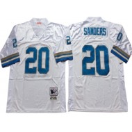 M&N Detroit Lions #20 Barry Sanders White 1996 Legacy Jersey