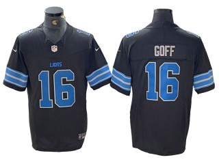 Detroit Lions #16 Jared Goff Black Vapor F.U.S.E. Limited Jersey