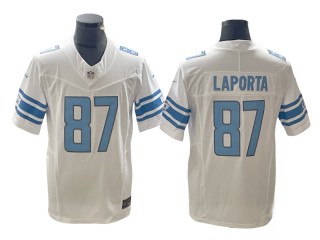 Detroit Lions #87 Sam LaPorta White Vapor F.U.S.E. Limited Jersey