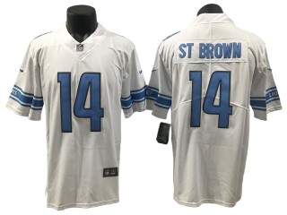 Detroit Lions #14 Amon-Ra St. Brown White Vapor Limited Jersey