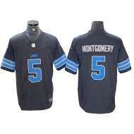 Detroit Lions #5 David Montgomery Black Vapor F.U.S.E. Limited Jersey