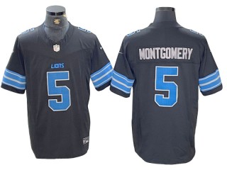 Detroit Lions #5 David Montgomery Black Vapor F.U.S.E. Limited Jersey