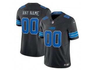 Custom Detroit Lions Black Vapor F.U.S.E. Limited Jersey