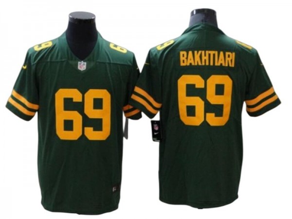 Green Bay Packers #69 David Bakhtiari Green Alternate Vapor Limited Jersey