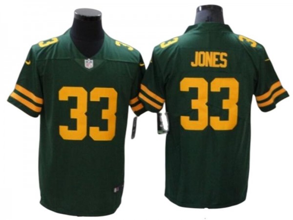 Green Bay Packers #33 Aaron Jones Green Alternate Vapor Limited Jersey