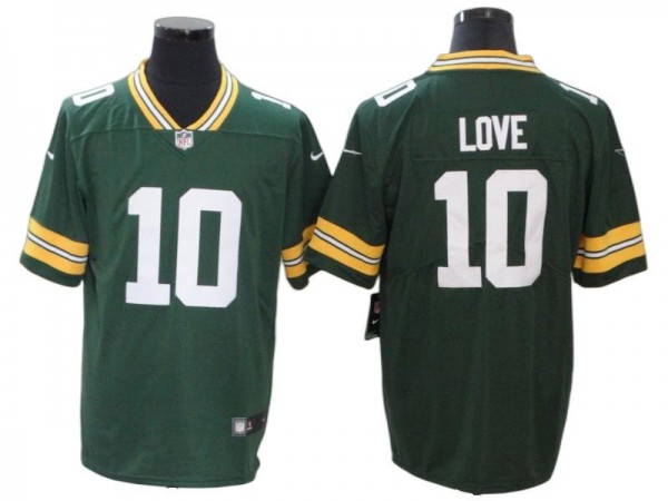 Green Bay Packers #10 Jordan Love Green Vapor Untouchable Jersey