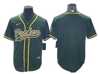 Green Bay Packers Green Baseball Style Jersey