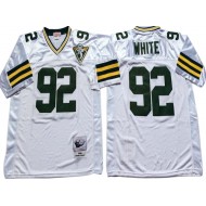 M&N Green Bay Packers #92 Reggie White White Throwback Jersey