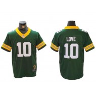 Green Bay Packers #10 Jordan Love Green Throwback Vapor F.U.S.E Limited Jersey