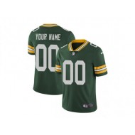 Custom Green Bay Packers Green Vapor Jersey