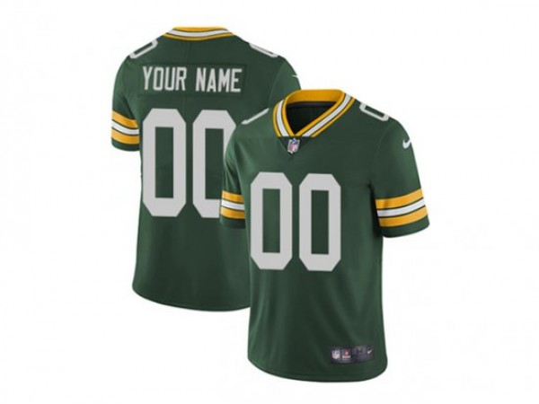 Custom Green Bay Packers Green Vapor Jersey