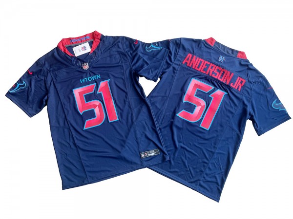 Houston Texans #51 Will Anderson Jr. Navy Alternate Vapor F.U.S.E. Limited Jersey