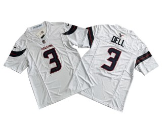 Houston Texans #3 Tank Dell White Vapor F.U.S.E. Limited Jersey