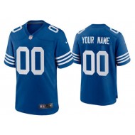 Custom Indianapolis Colts Royal Alternate Vapor Limited Jersey