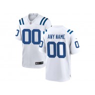 Custom Indianapolis Colts White Vapor Limited Jersey