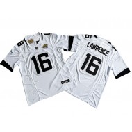 Jacksonville Jaguars #16 Trevor Lawrence White Vapor F.U.S.E. Limited Jersey