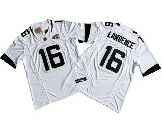 Jacksonville Jaguars #16 Trevor Lawrence White Vapor F.U.S.E. Limited Jersey