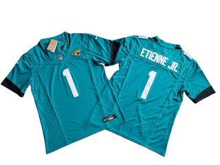 Jacksonville Jaguars #1 Travis Etienne Jr. Teal Vapor F.U.S.E. Limited Jersey