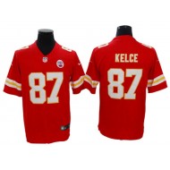 Kansas City Chiefs #87 Travis Kelce Red Vapor Limited Jersey