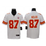 Kansas City Chiefs #87 Travis Kelce White Vapor Limited Jersey