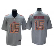 Kansas City Chiefs #15 Patrick Mahomes Gray Atmosphere Jersey