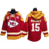 Kansas City Chiefs Red Lace-Up Pullover Hoodie