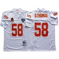 M&N Kansas City Chiefs #58 Derrick Thomas White Legacy Jersey