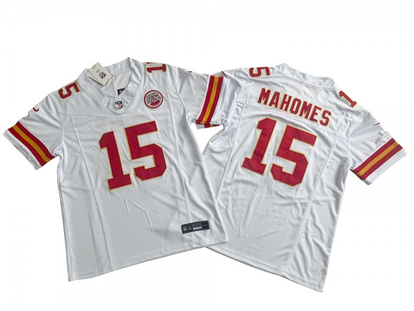 Kansas City Chiefs #15 Patrick Mahomes White Vapor F.U.S.E. Limited Jersey