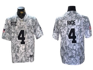 Kansas City Chiefs #4 Rashee Rice 2024 Salute to Service Limited Jersey