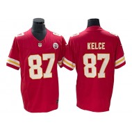 Kansas City Chiefs #87 Travis Kelce Red Vapor F.U.S.E. Limited Jersey