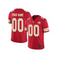 Custom Kansas City Chiefs Red Vapor Limited Jersey