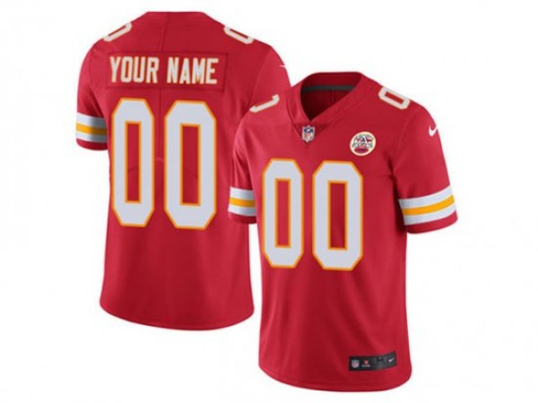 Custom Kansas City Chiefs Red Vapor Limited Jersey