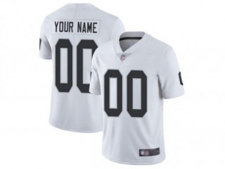 Custom Las Vegas Raiders White Vapor Limited Jersey