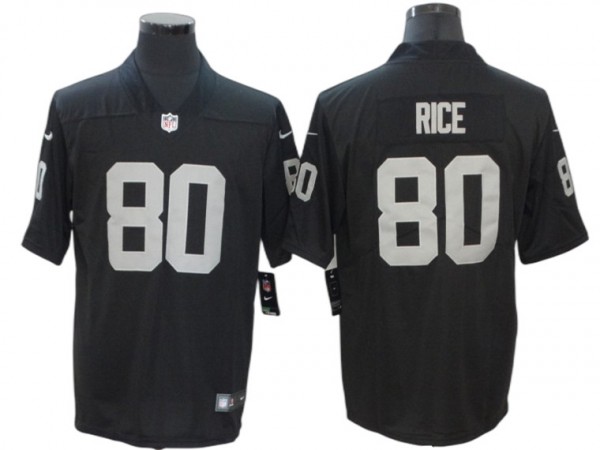 Las Vegas Raiders #80 Jerry Rice Black Vapor Untouchable Limited Jersey