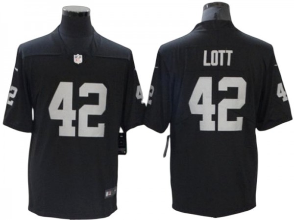 Las Vegas Raiders #42 Ronnie Lott Black Vapor Limited Jersey