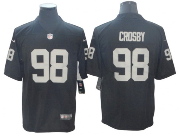 Las Vegas Raiders #98 Maxx Crosby Black Vapor Limited Jersey