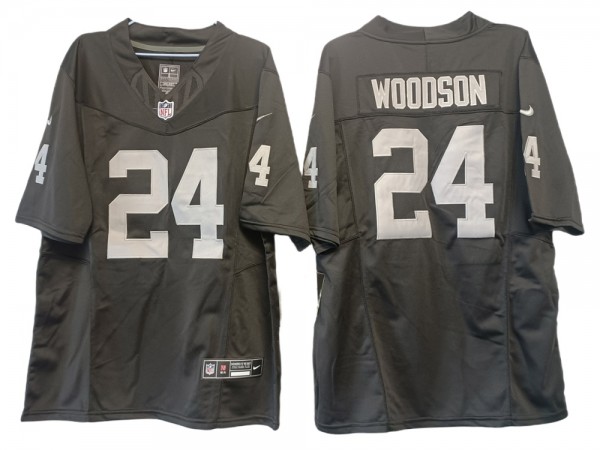 Las Vegas Raiders #24 Charles Woodson Black Vapor F.U.S.E. Limited Jersey