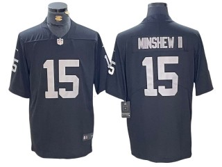 Las Vegas Raiders #15 Gardner Minshew Black Vapor Limited Jersey