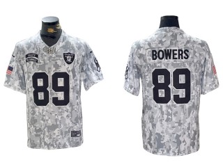 Las Vegas Raiders #89 Brock Bowers 2024 Salute to Service Limited Jersey