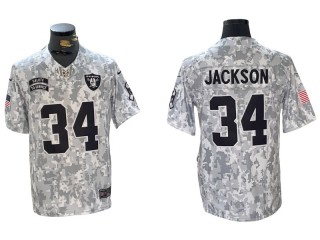 Las Vegas Raiders #34 Bo Jackson 2024 Salute to Service Limited Jersey