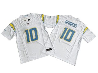 Los Angeles Chargers #10 Justin Herbert White Vapor F.U.S.E. Limited Jersey