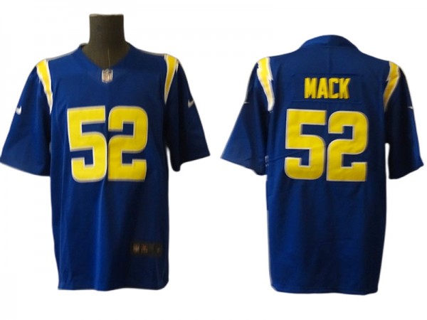 Los Angeles Chargers #52 Khalil Mack Royal Vapor Limited Color Rush Jersey