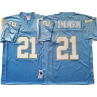 M&N Chargers #21 Ladainian Tomlinson Powder Blue Legacy Jersey