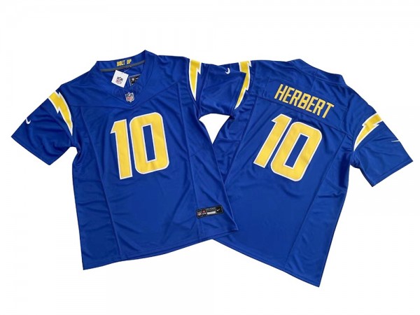 Los Angeles Chargers #10 Justin Herbert Royal Vapor F.U.S.E. Limited Jersey