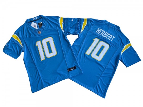 Los Angeles Chargers #10 Justin Herbert Light Blue Vapor F.U.S.E. Limited Jersey