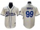 Los Angeles Rams #99 Aaron Donald Baseball Jersey-Yellow & Cream & White & Olive 