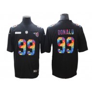 Los Angeles Rams #99 Aaron Donald Black Rainbow Vapor Limited Jersey